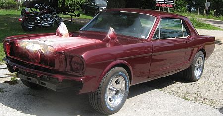 1966 Mustang Vintage Burgundy Paint